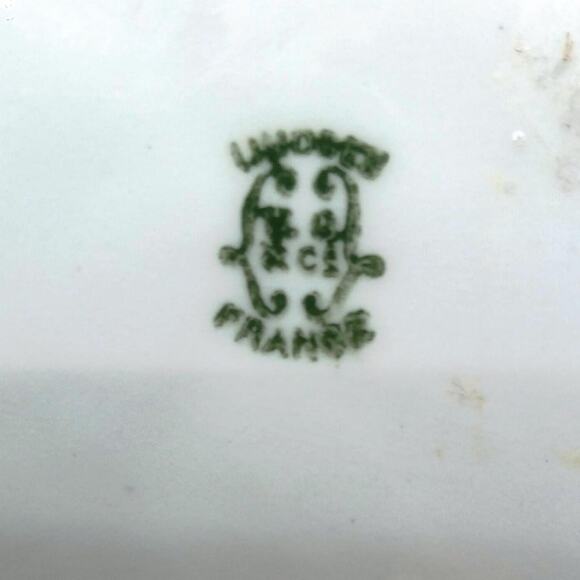 Vintage Hand Painted Limoges Floral Handled Dish - Picture 5 of 5